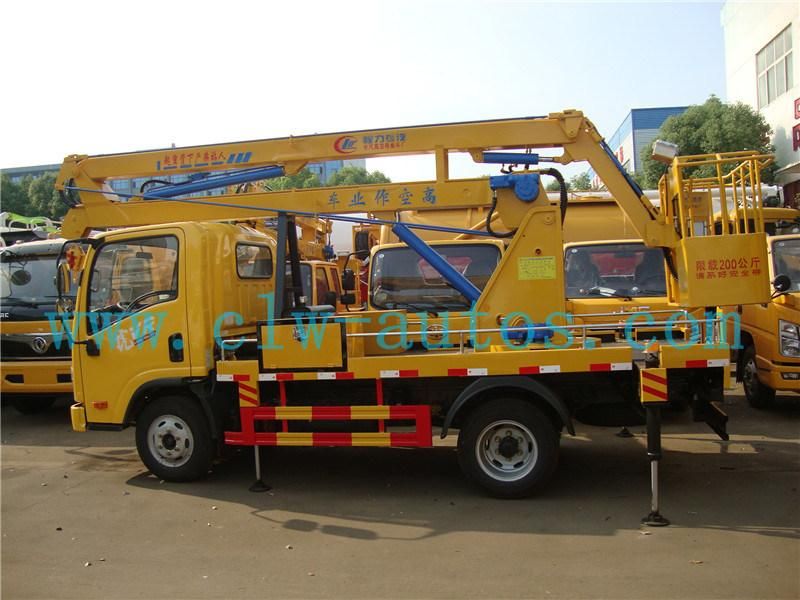 FAW 4X2 16meters Folding Arm Aerial Work Platform Truck with Hydraulic Lifter Boom Truck