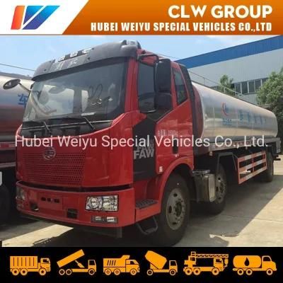 FAW 6X2 15000liters Fresh Milk Transport Truck Milk Tanker Truck Fresh Milk Tank Transport Truck