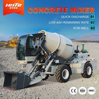 Concrete Mixers Factory Source of Large-Capacity 5.5m3 Mobile Self-Loading Concrete Mixer Price