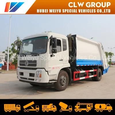 10tons Dongfeng Refuse Collect Vehicle 10t 12cbm Back Loading Garbage Compressed Truck