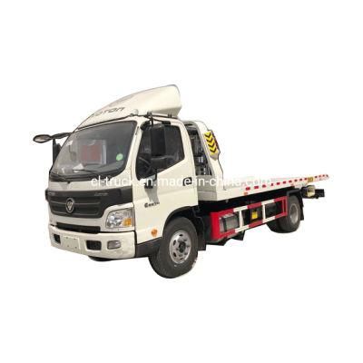 Foton Aumark 4X2 High-End Flat Deck Wrecker Truck, Deal with Two Cars One Time