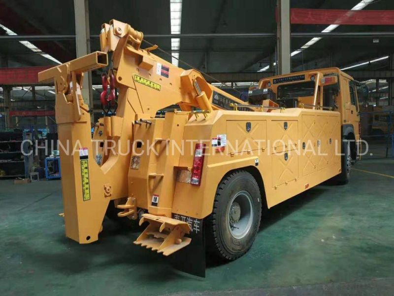 China 371HP Heavy Duty Road Rescue Wrecker Truck for Sales
