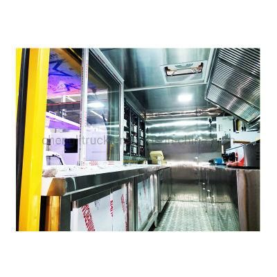 Dongfeng 4*2 New Design Kitchen Fast Mobile Food Truck for Sale