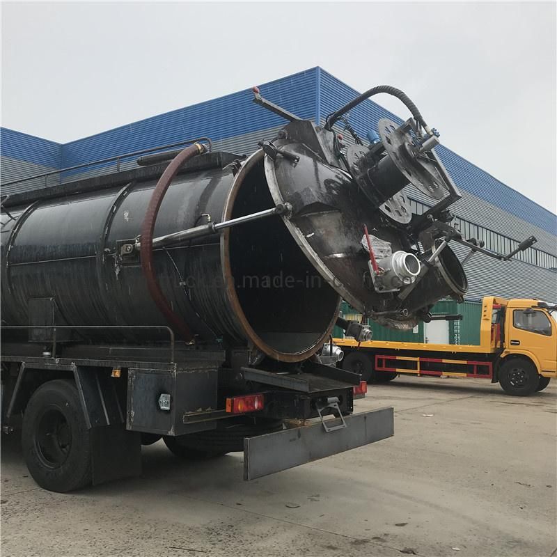 Sino HOWO 10wheels Rhg LHD Sewage Tanker Vacuum Tank Truck