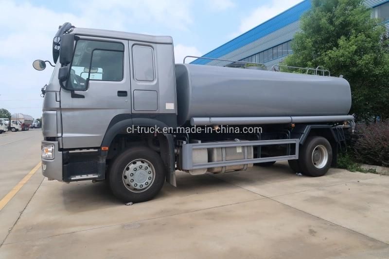HOWO Heavy Duty 4X2 Water Tank Truck 15000liters