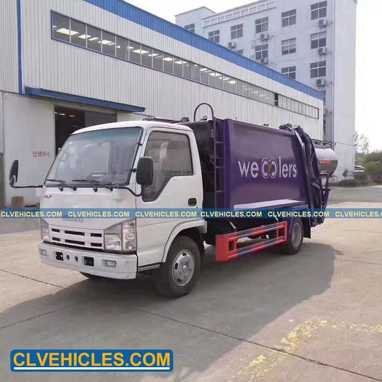 8cbm Waste Collector Compressed Refuse Garbage Truck