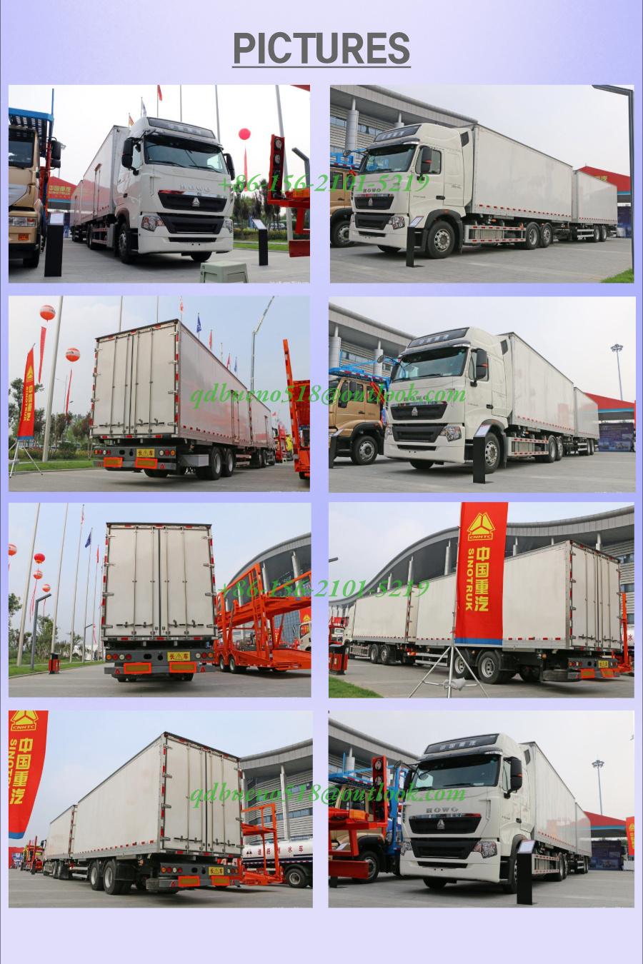 Sinotruk HOWO 8X4 336HP 30t Euro2 LHD Refrigerated Truck Food Transportation Truck Model Zz1317n3567W