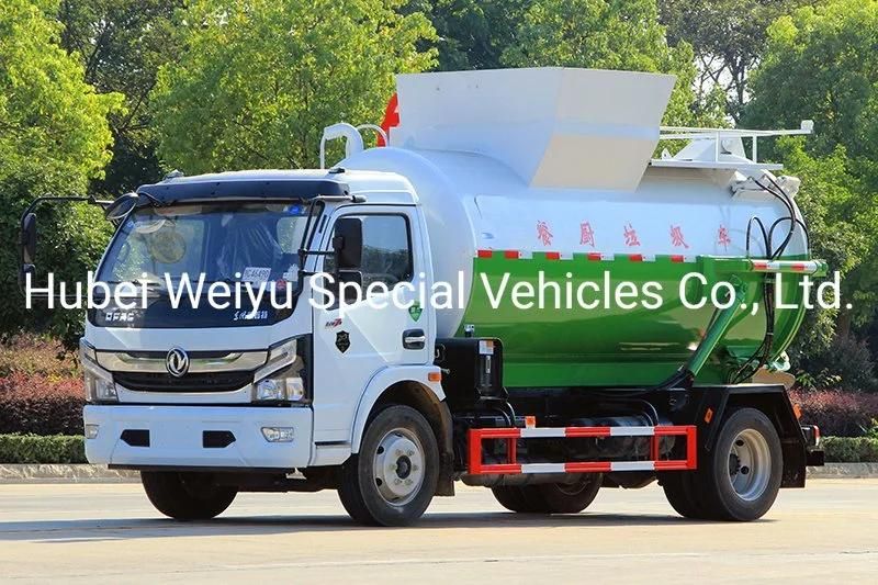 Chengli Dongfeng Brand Kitchen Trash Collection Garbage Truck with Side Bucket Lifting