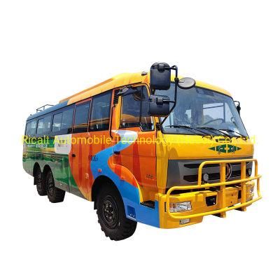 Cheap 4X4 and 6X6 Mini off Road Shuttle 10-30 Seat Capacity Euro 3 Diesel Type Multipurpose Bus