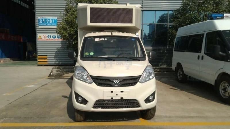 Cheap Price Mini Foton P5 P6 P8 P10 LED Display Screen Outdoor Advertising Truck Mobile Van LED Display Truck with Gas Engine