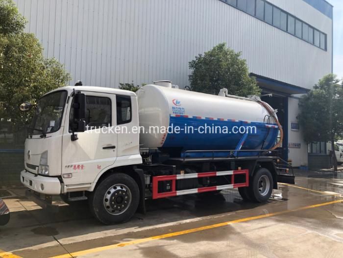 8m3 10m3 Dongfeng 4*2 High Pressure Sewer Sludge Vacuum Sewage Suction Truck