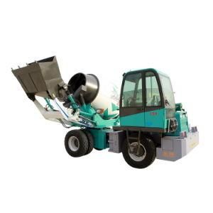 Bidirectional Driving Articulated Steering Self-Loading Concrete Mixer Truck Reclaming Volume 3.5cbm