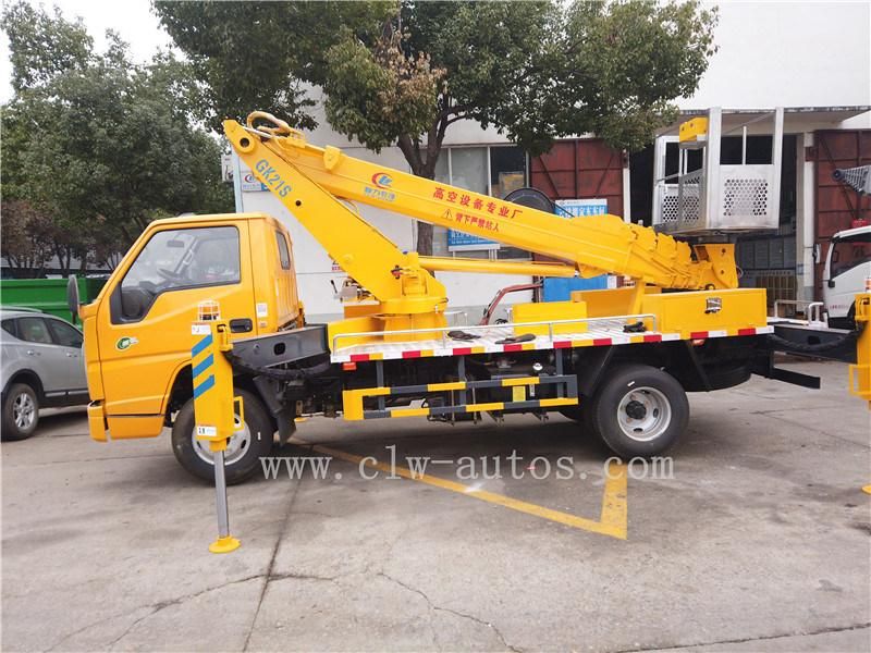 Jmc 4X2 16meters Telescopic Aerial Work Platform Truck with Hydraulic Lifter Boom Truck