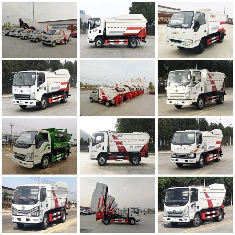 Euro3 Foton Mini 2000 Litres 2m3 2 Cubic Meters Rear Dumping Bin Truck