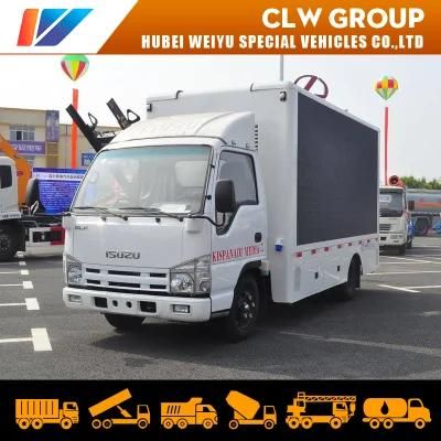 Isuzu Mobile LED Advertising Truck Display Lifting P6 Outdoor Full Color Screen