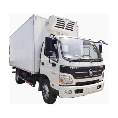 Hot Selling Foton Aumark Diesel Cummins Engine 6000kgs 7000kgs 8000kgs Refrigerated Truck