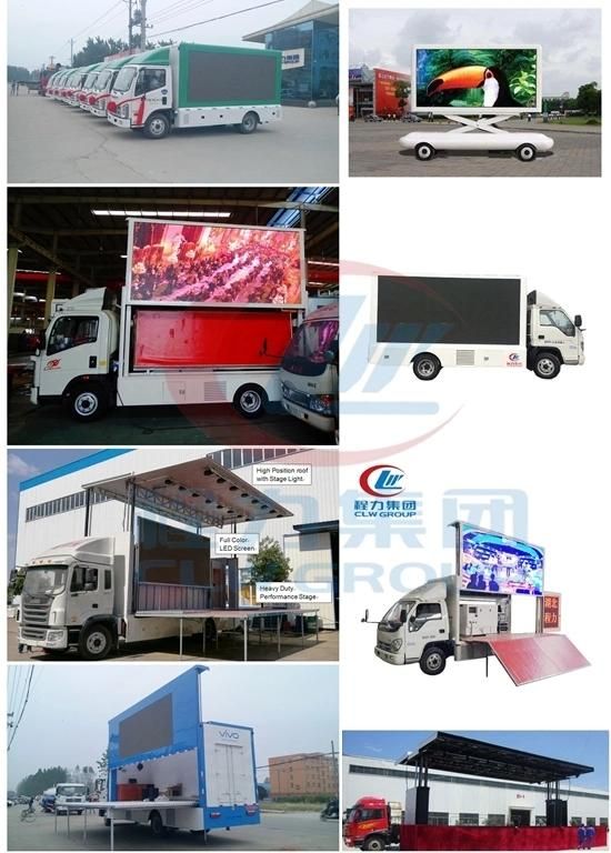 HOWO Foton 4X2 Full Color LED Mobile Advertising Trucks with Stage