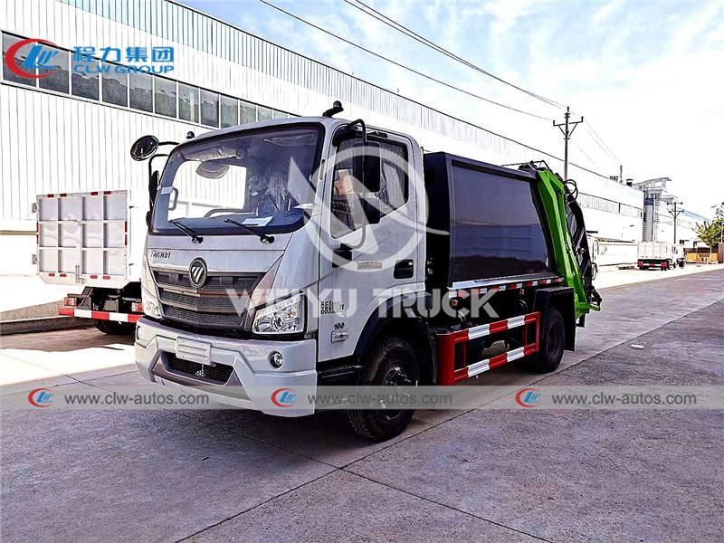 Foton Rowor 7000liters 7cbm 6tons 4X2 Compactor Garbage Truck Trash Collection Truck Waste Removal Truck