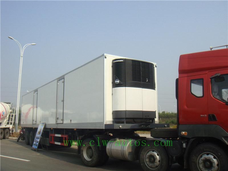 Large Size Big Volume 30tons Refrigerator Semi Trailer 3 Axles Refrigerated Van Semi Trailer