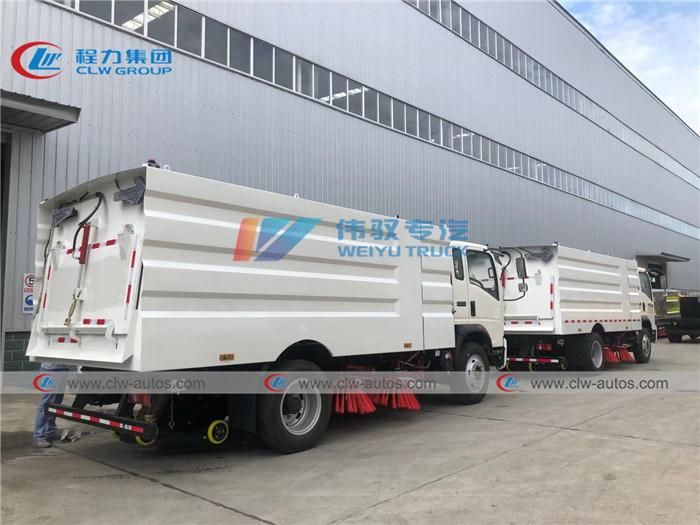 4X2 Sinotruk HOWO Road Sweeper Truck with International Famous Brand Deputy Engine 6 Wheels Road Cleaning Truck