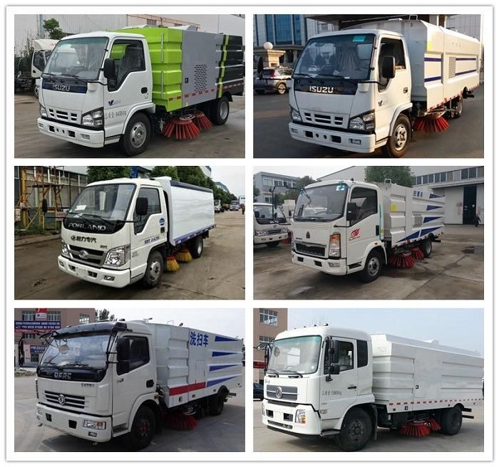 Dongfeng 8ton Stainless Steel Road Sweeper Street Sweeper Street Cleaning Machine Sweeper Truck