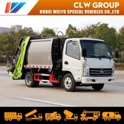 Garbage Compactor Container Truck 4X2 LHD/Rhd 3m3 Small Self-Loading Bin Rear Loader