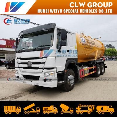 Sinotruk HOWO 6*4 15cbm16cbm18cbm20cbm Sewage Suction and Jetting Truck