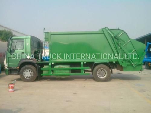HOWO 4X2 Heavy Duty Automatic Waste Compactor Garbage Truck