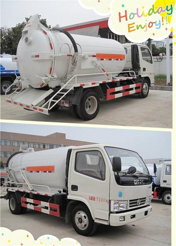 3cbm 5cbm 4X2 Dongfeng Vacuum Sewage Jetting Truck