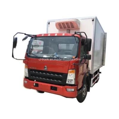 Sinotruk HOWO Light Transport Meat Egg Refrigerated Truck in Ghana