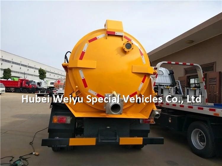 Vacuum Sewer Suction Tanker Truck 6tons Gully Cleaning Emptier