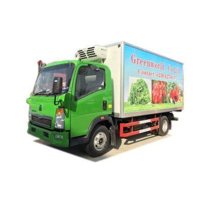 5 Tons Fresh Meat Vegetable Seafood Delivery Refrigerated Box Truck