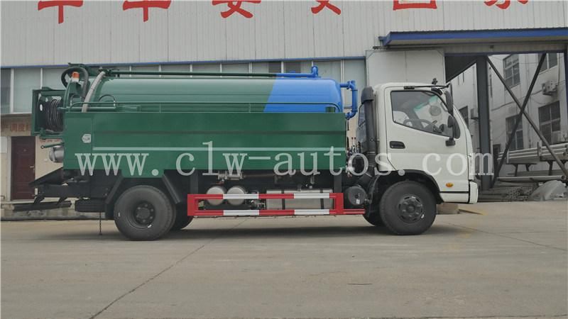 Foton Forland 8000liters Vacuum Sewage Suction and Cleaner Truck