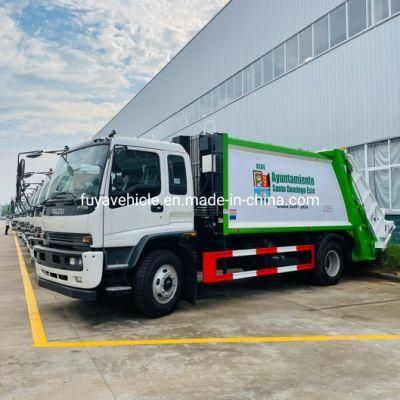 Japan Brand Ftr 4X2 12m3 10 Cubic 12 Cubic 10 Ton 12 Ton Compressed Garbage Truck for Sale