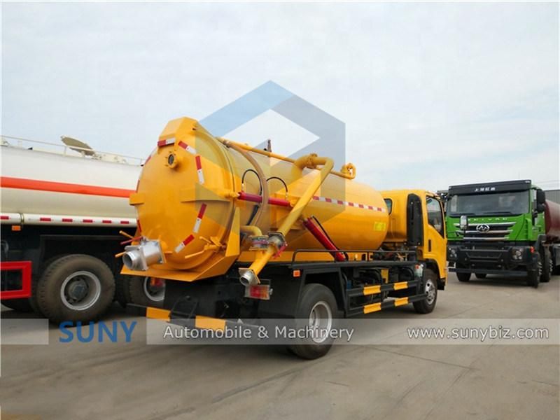 Isuzu Small 5000-7000 Liters Septic Tank Vacuum Sewage Suction Truck