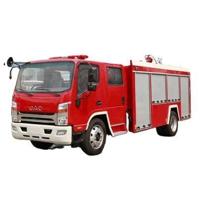 5000L JAC 4X2 Doule Cabin Fire Fighting Truck with AC