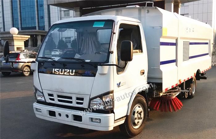 Isuzu 8m3 9m3 Road Cleaning Truck Stainless Steel Sweeper Washing Equipment