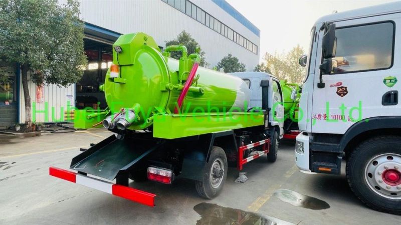 5ton Sewer Suction Scavenger Tank 5000L Septic Tank Truck for Sale