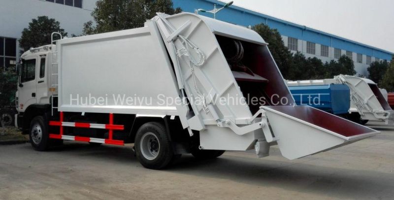 Dongfeng Tianjin 10cbm 12cbm 14cbm Compactor Garbage Truck with Hydraclic System for Sanitaion Refuse Collection Garbage Truck