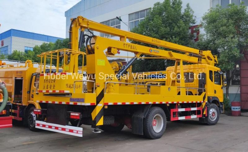 22m 25m Dongfeng Brand 4*2 Straight Arm Aerial Work Trcuk Hydraulic Lift Operating Bucket Construction Truck for Sale