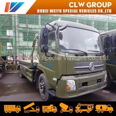 Dongfeng Tianjin 140HP 5-7tons Flatbed Wrecker Truck 4X2 Towing and Recovery Truck
