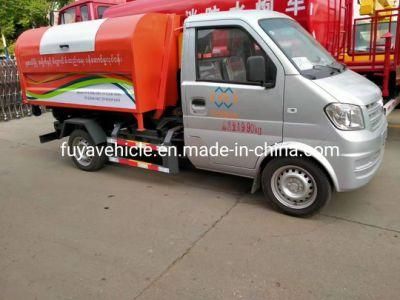 Cheap Diesel Gasoline 2ton 2 Ton 2 Cubic 2m3 Mini Hook Arm Garbage Truck for Sale