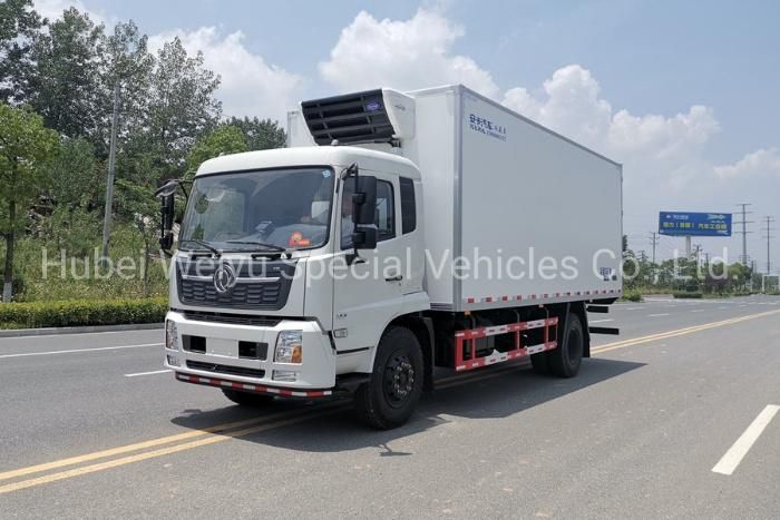 China Factory Price 8t 9t 10t Refrigerator Food Transport Freezer Vehicle Refrigerated Box Van Truck
