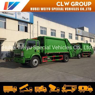 4*2 HOWO 12-14cbm Compactor Garbage Truck Crush Collection for Refuse Cleaning Transportion Truck