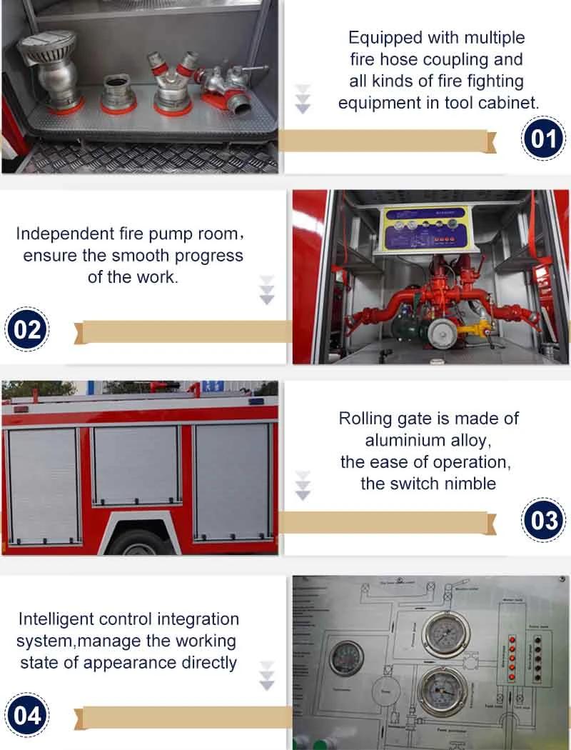 Sinotruk HOWO 4000L Water Tank with Foam Fire Fighting Truck Fire Truck with Equipment