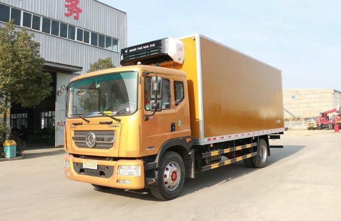 Dongfeng 10-15tons Refrigerated Cooling Freezer Box Truck Food Transport Refrigerator Van Truck