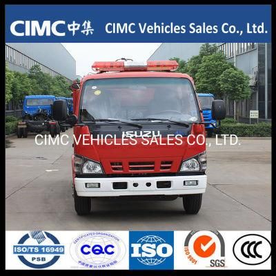 China Isuzu 600p 4*2 120HP Water Tanker Fire Truck