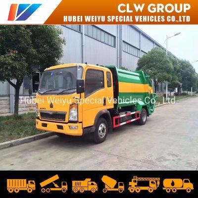 Sinotruk HOWO 6cbm Compression Garbage Truck Refuse Collection Vehicle for Waste Management