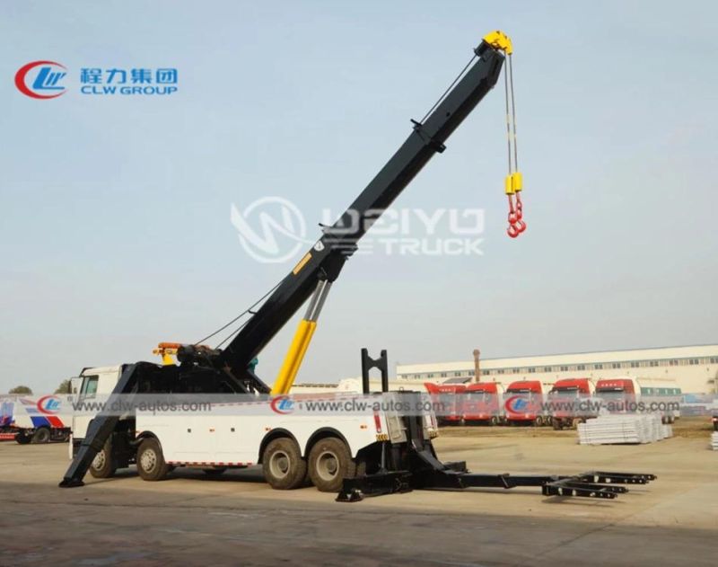 Sinotruk HOWO 8X4 30tons 50tons 60tons 360 Degree Rotation Rotator Road Recovery Rescue Breakdown Wrecker Tow Truck Emergency Wrecker Towing Truck for Sale