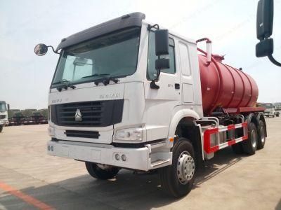 Sinotruck Suction-Type Sewer Scavenger 6cbm-16cbm Tanker Suction Sewage Truck